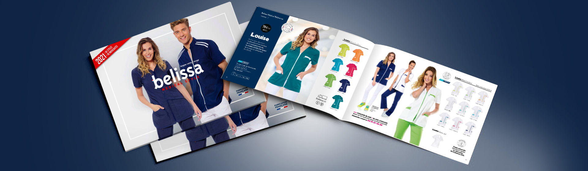 Catalogue tenues médicales Made in France Belissa